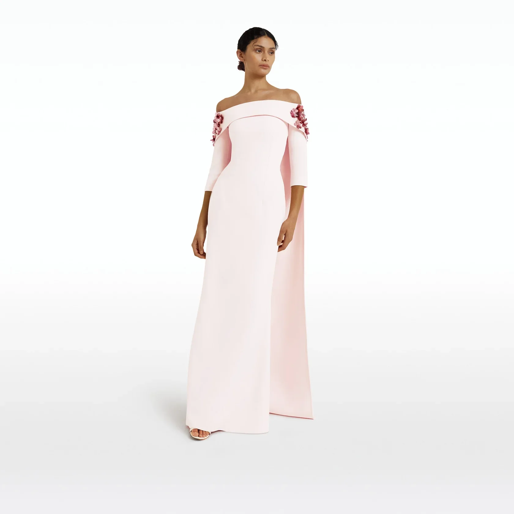 Yellow Prom Dresses: Elegant Off-Shoulder Crystals Beading Evening Gown - Image 4